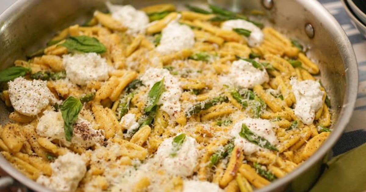 Cavatelli with Asparagus, Lemon and Fresh Ricotta Recipe
