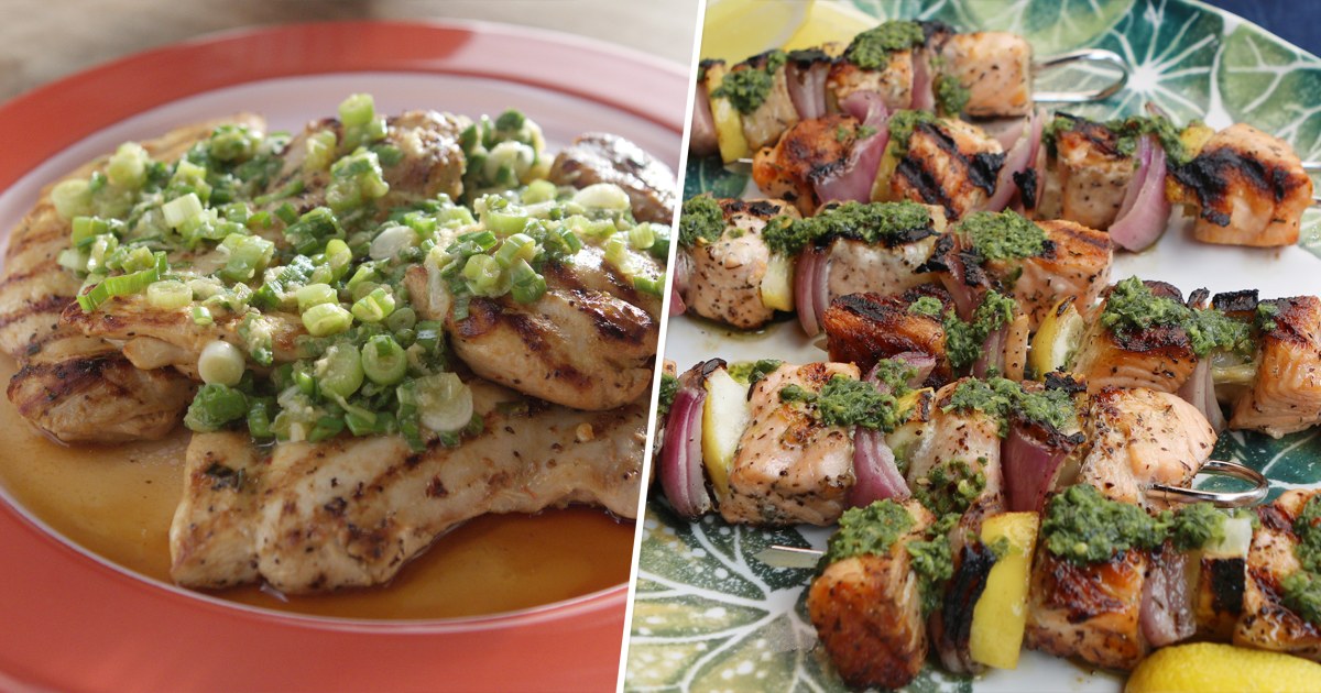 Valerie Bertinelli's goto cookout dishes Grilled chicken, salmon