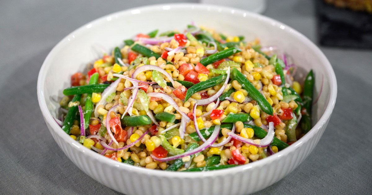 Summer Pea Green Bean And Corn Salad With Buttermilk Dressing Recipe