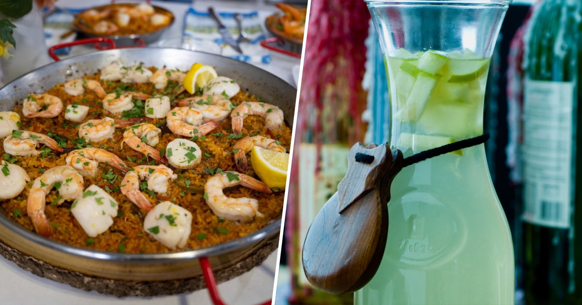 Celebrate The Flavors Of Spain With Seafood Paella And White Sangria