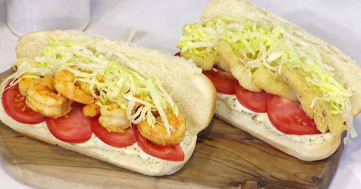 Harlem Seafood Soul's po'boys are filled with golden fried fish and shrimp