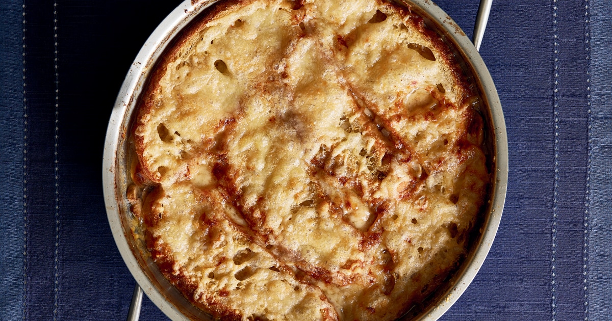 Lidia Bastianich's Onion Soup with Fontina Pasticciata