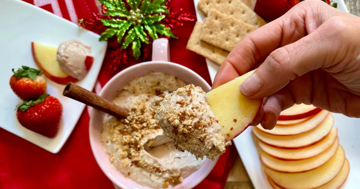 Joy Bauer's Eggnog Cheesecake Dip Recipe