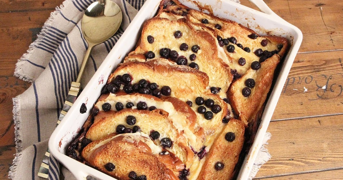 Cheesecake-Stuffed Baked French Toast