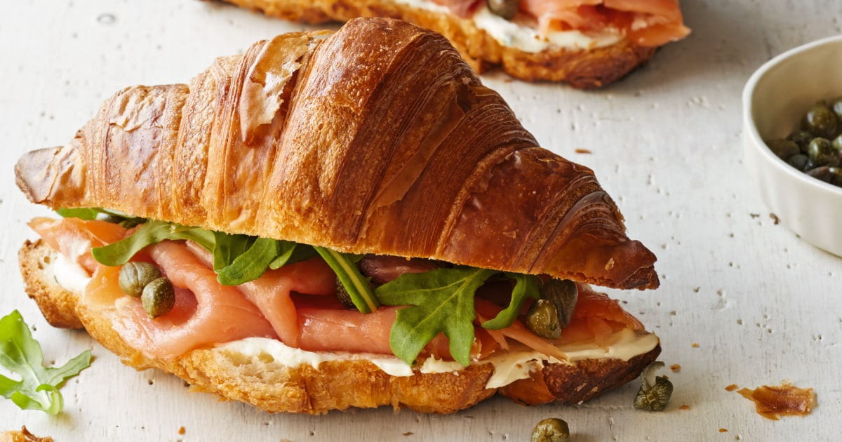 Ina Garten's Croissants with Smoked Salmon Recipe