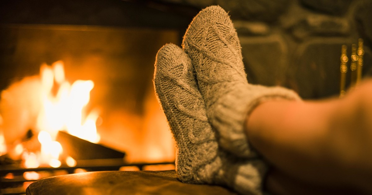 Women's Fuzzy Snowflake Socks - Cozy Warm Colorful Winter