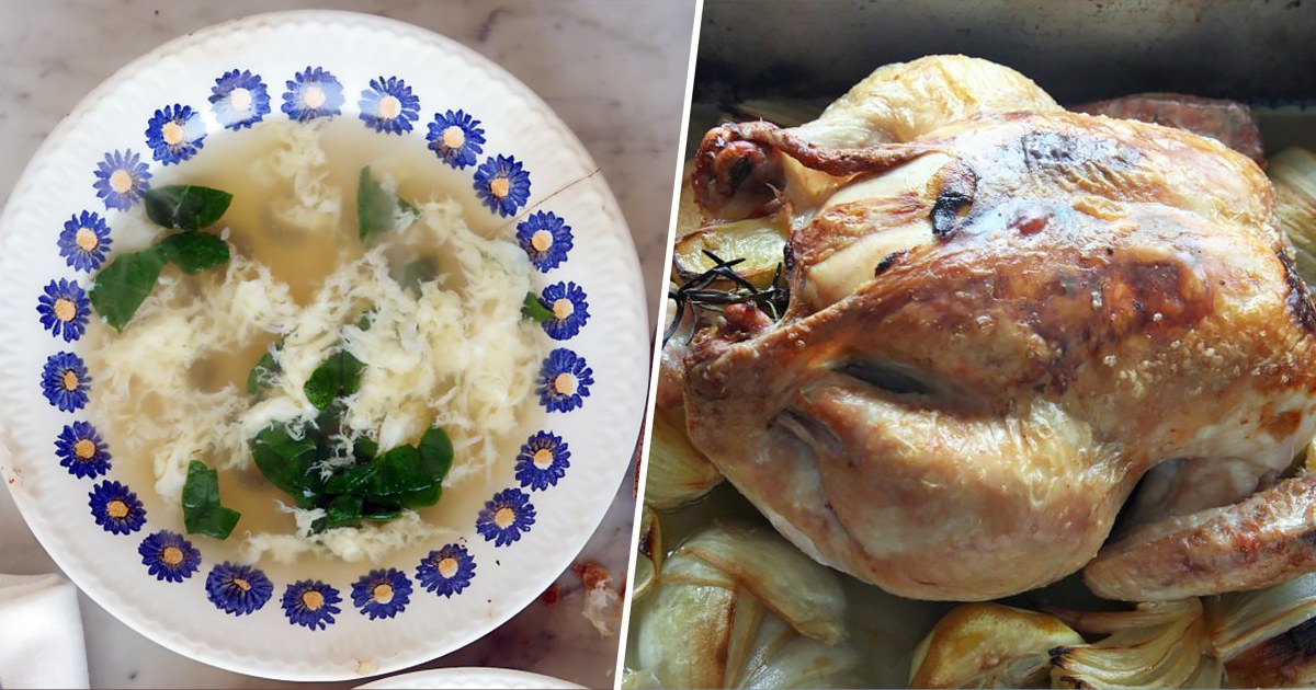 Lidia Bastianich turns roast chicken into comforting stracciatella