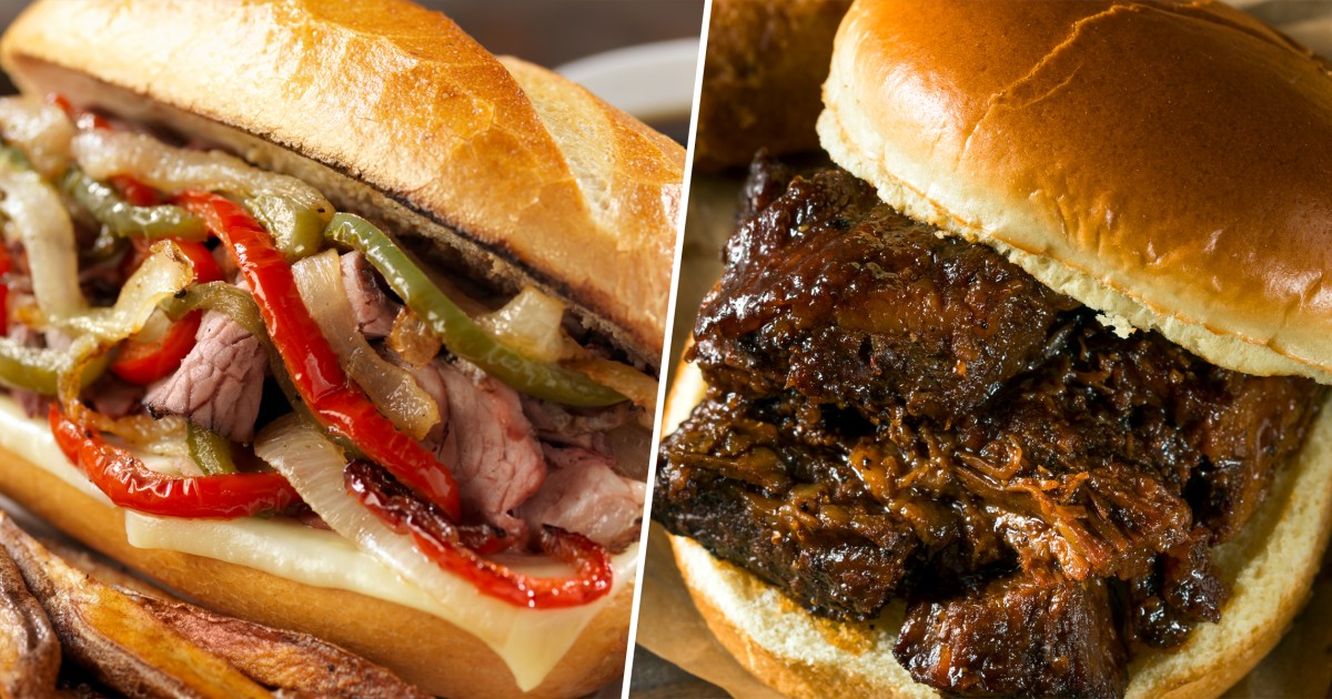 Super Bowl Sandwich Showdown Kansas City Burnt Ends and Philly