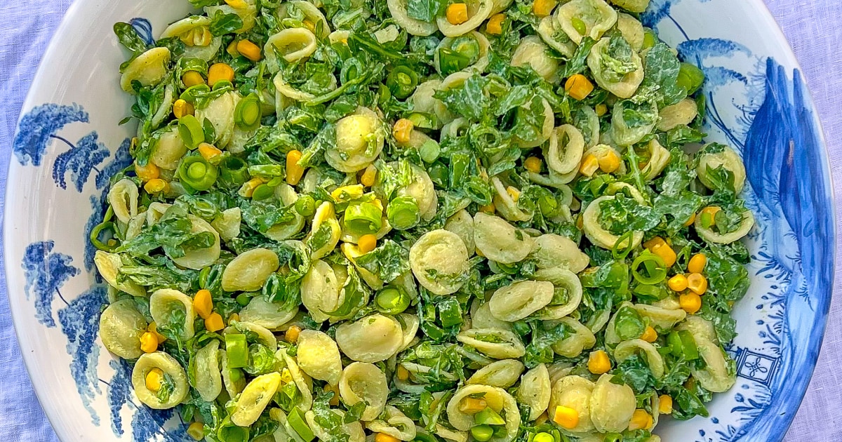 Green Goddess Pasta Salad Recipe