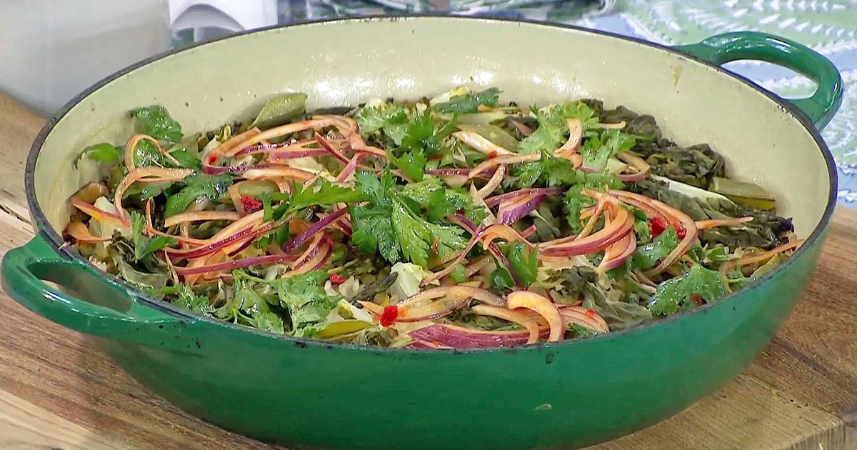 Spring Vegetable Baked Rice Recipe