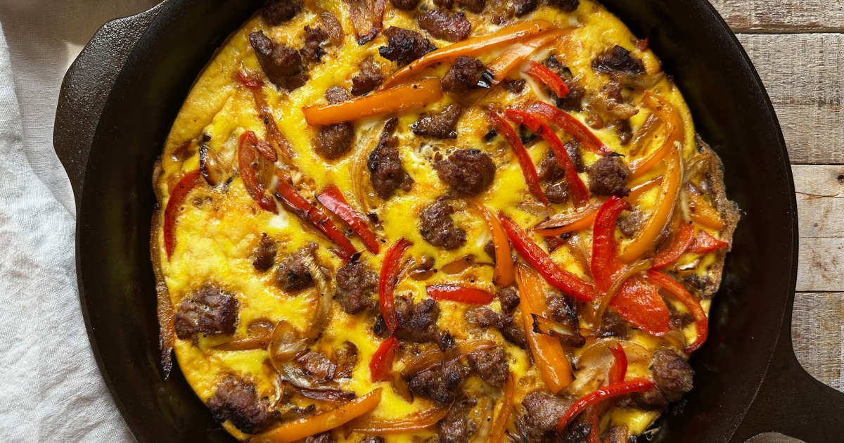 Sausage, Pepper and Onion Frittata Recipe