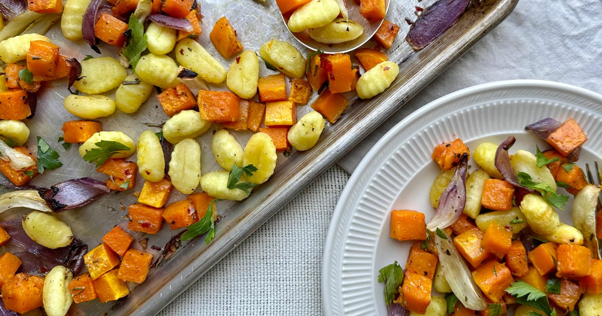 Sheet-Pan Gnocchi with Squash, Fennel and Red Onions Recipe