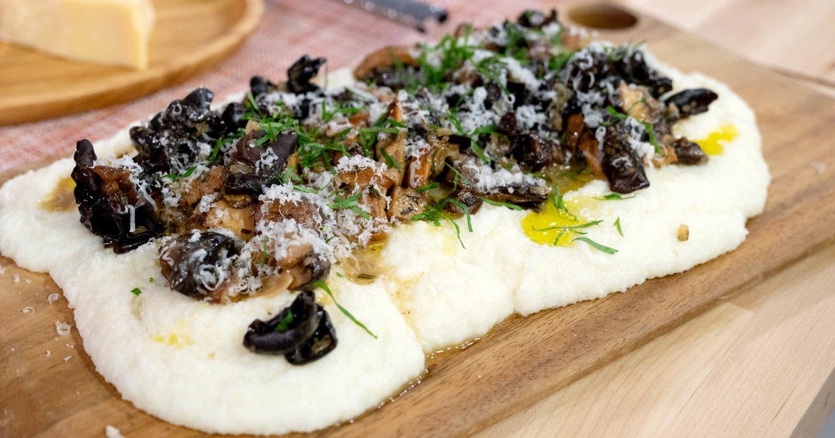 Polenta with Wild Mushrooms and Parmigiano Recipe