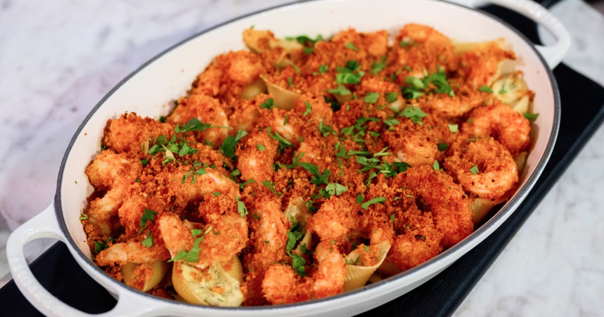 Shrimp Scampi Stuffed Shells Recipe