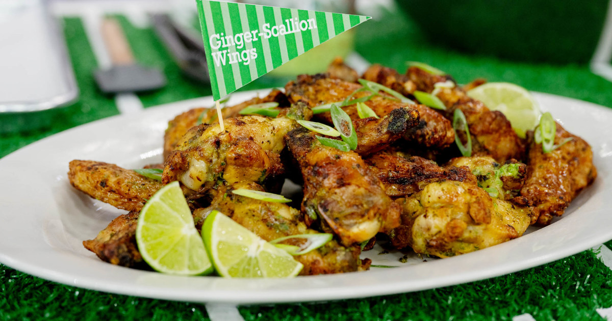Martha Stewart's Ginger-Scallion Chicken Wings Recipe