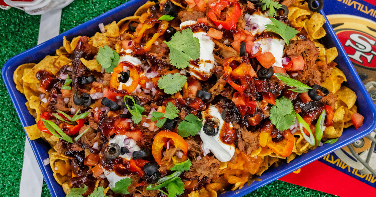 Sheet-Pan Barbecue Pulled Pork Nachos Recipe