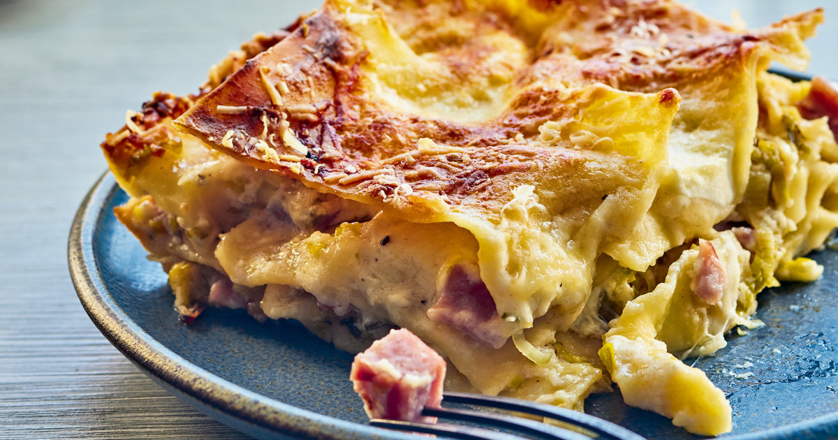 Ham and Cheese Lasagna