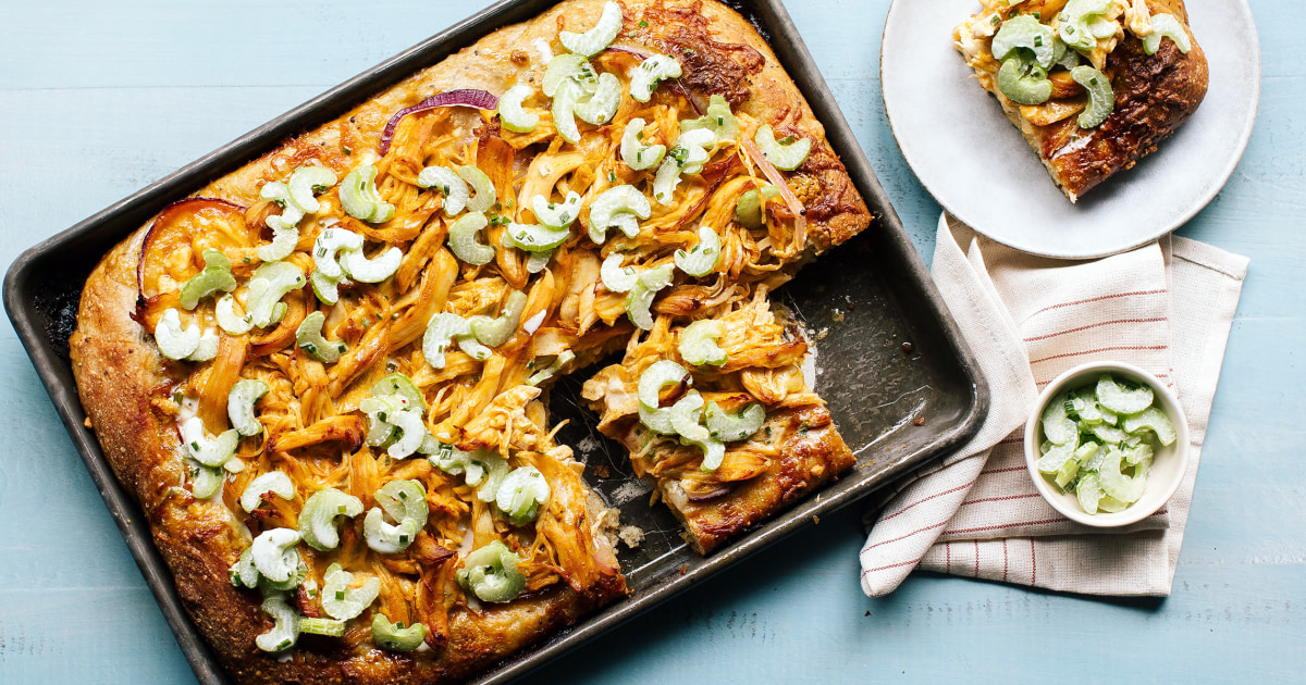 Sheet-Pan Buffalo Chicken Pizza Recipe - The Today Show