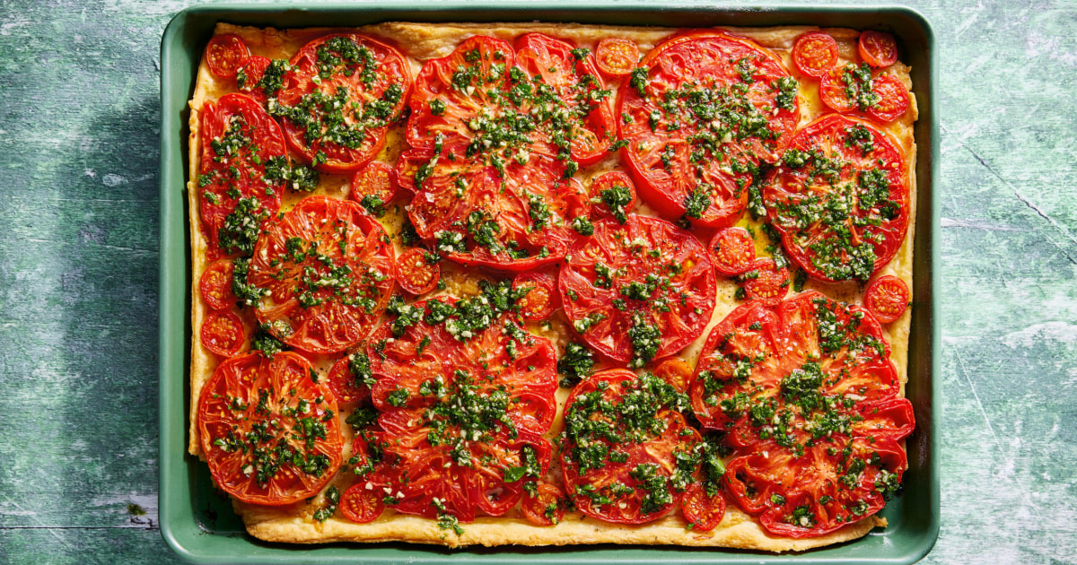 This tomato tart with Dijon and Gruyère will be the star of your summer table