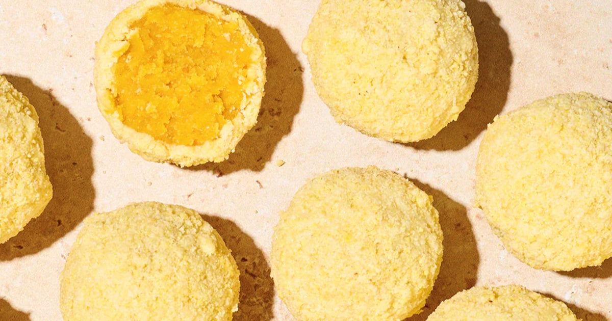 With a lemon-butter cake center and coating of lemon sand, Christine Tosi's truffles bring that classic bake-sale combo no one can resist.