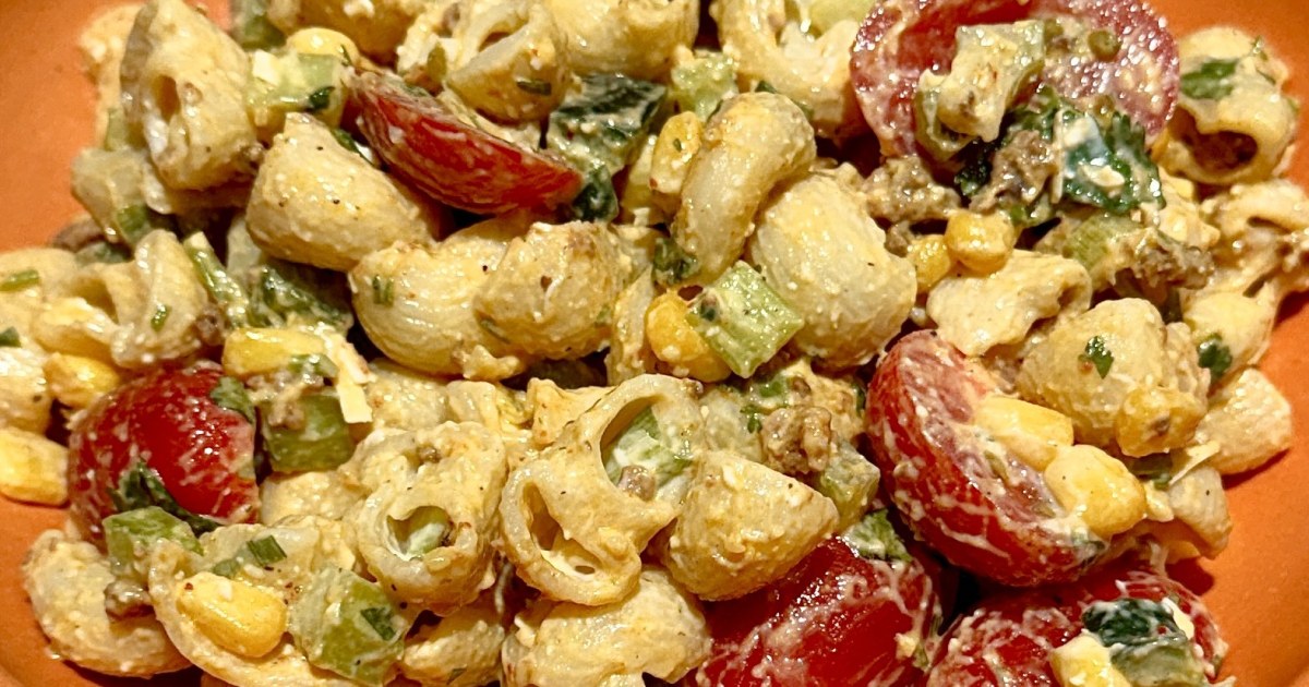 Mexican Pasta Salad With Chorizo and Corn