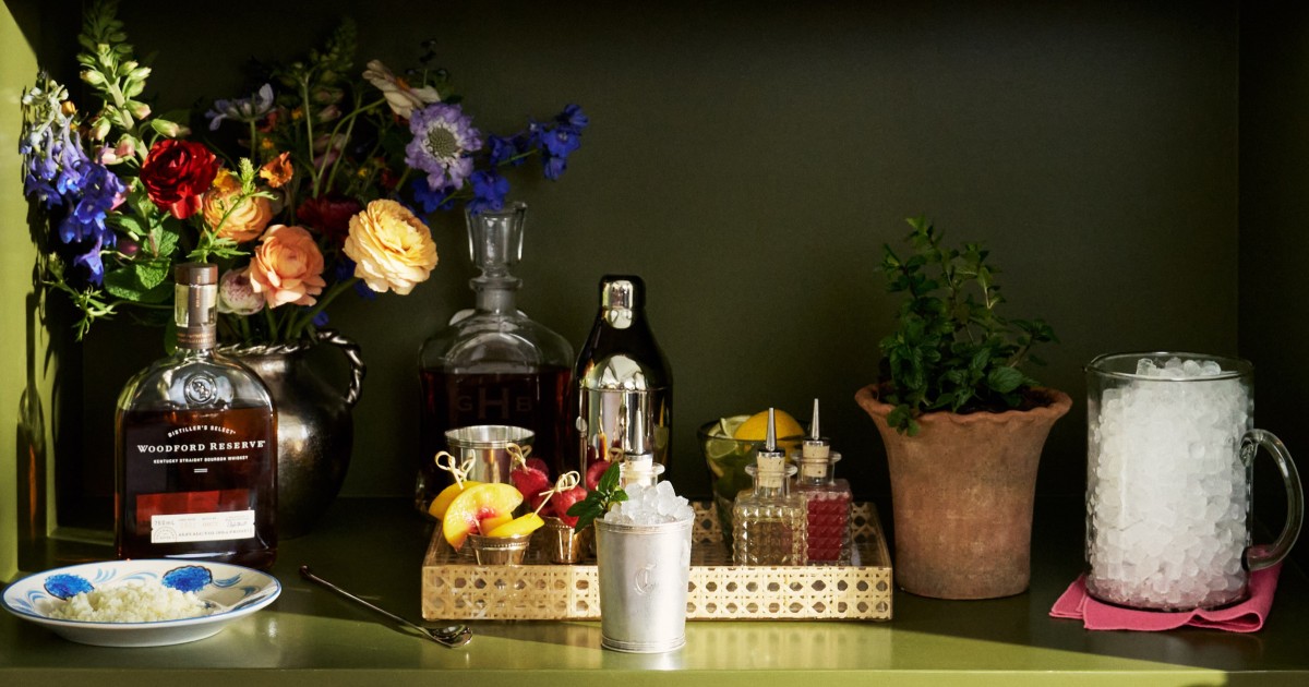 The syrups do all the work ahead of time, so by the time guests arrive, you're not stuck behind the bar during the Derby.