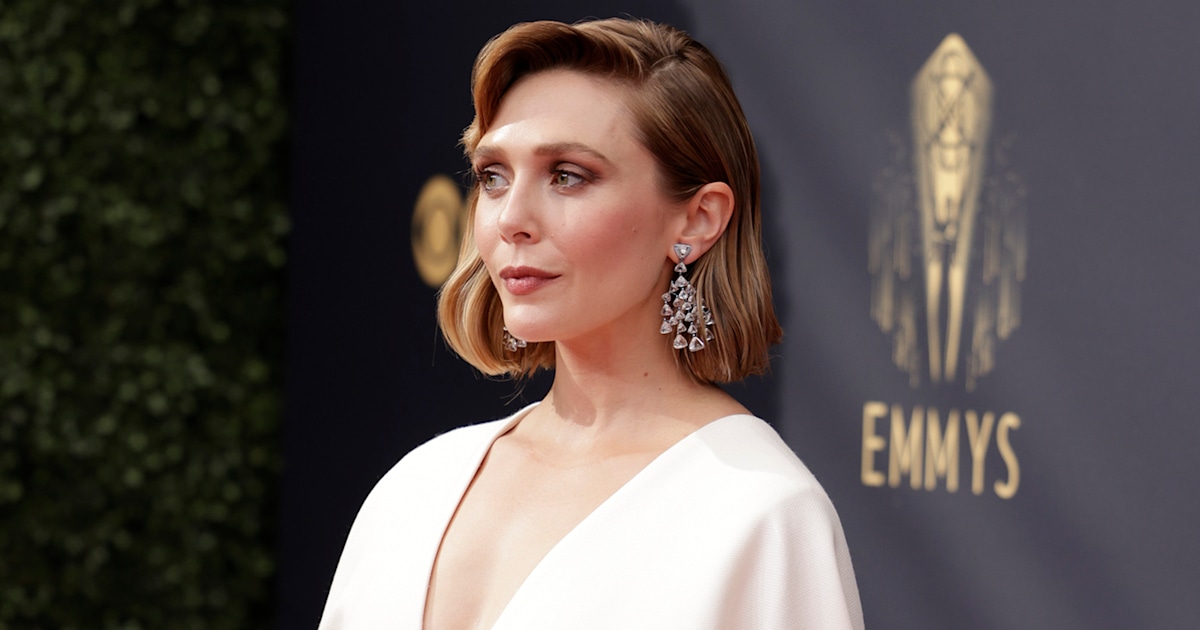 See Elizabeth Olsen’s elegant Emmys look designed by sisters Mary-Kate ...