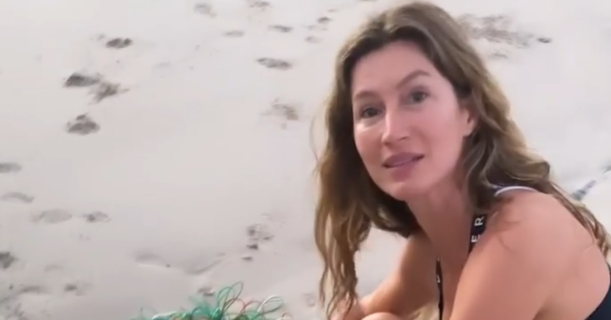 Gisele Bündchen rescues sea turtle from net: ‘Change begins with a single act’
