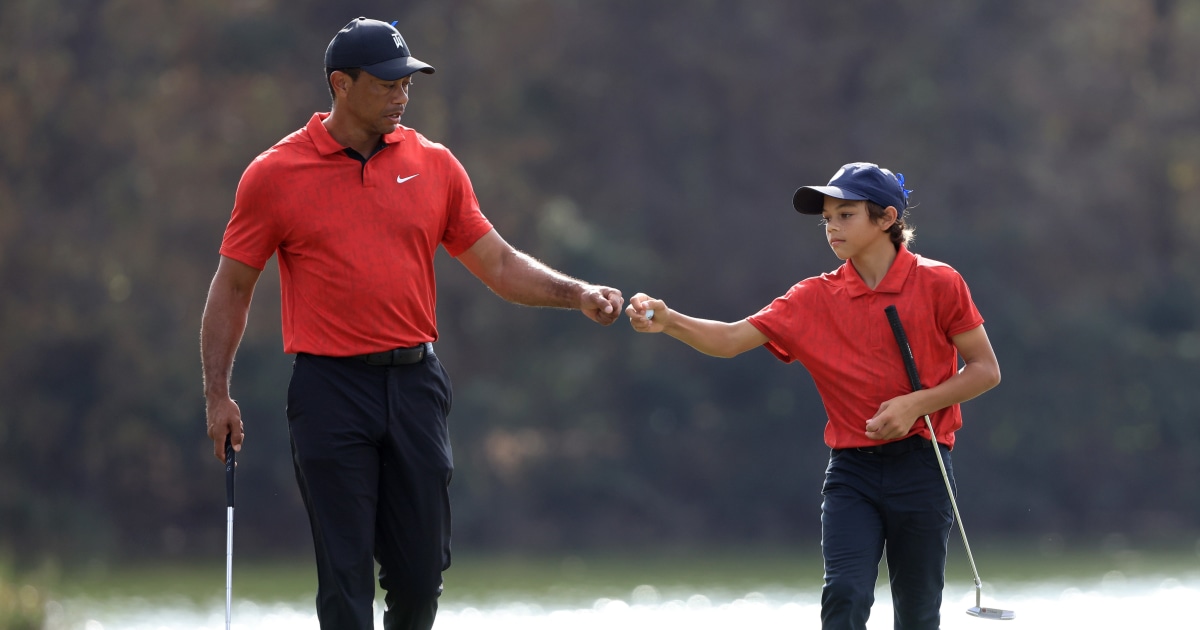 Tiger Woods Returns To Golf With 12-year-old Son — And The Resemblance ...