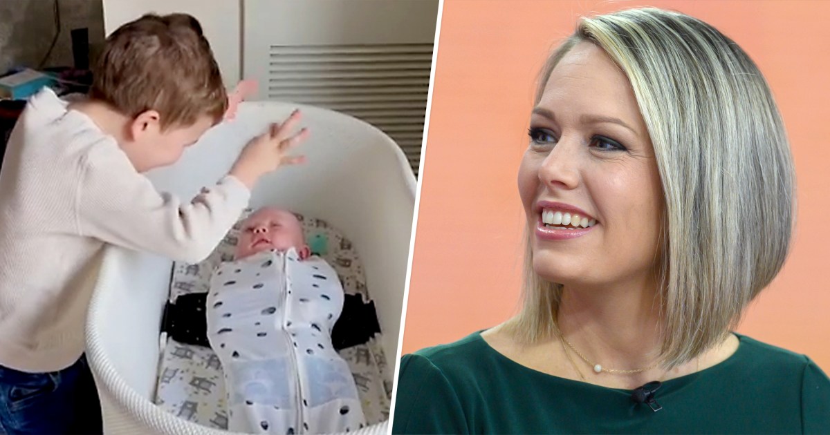 Watch Dylan Dreyer's son Calvin wake his baby brother Rusty