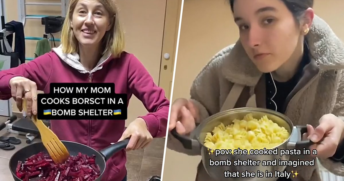 Ukrainian Photographer Displays How Her Relatives Cooks and Eats in a Bomb Shelter
