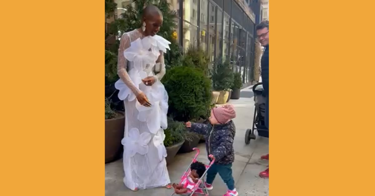 little girl in black dress