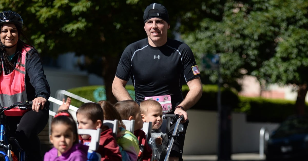 Dad Earns Guinness World Record Pushing Quintuplets in Marathon