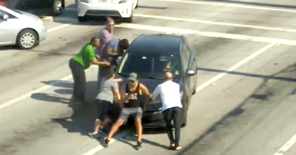 Good Samaritans Who Ran Into Traffic To Save Woman Slumped Over In Viral Video Open Up 3211