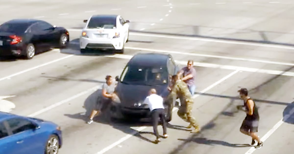 Good Samaritans Step into Traffic to Save Driver after Vehicle Rolls ...