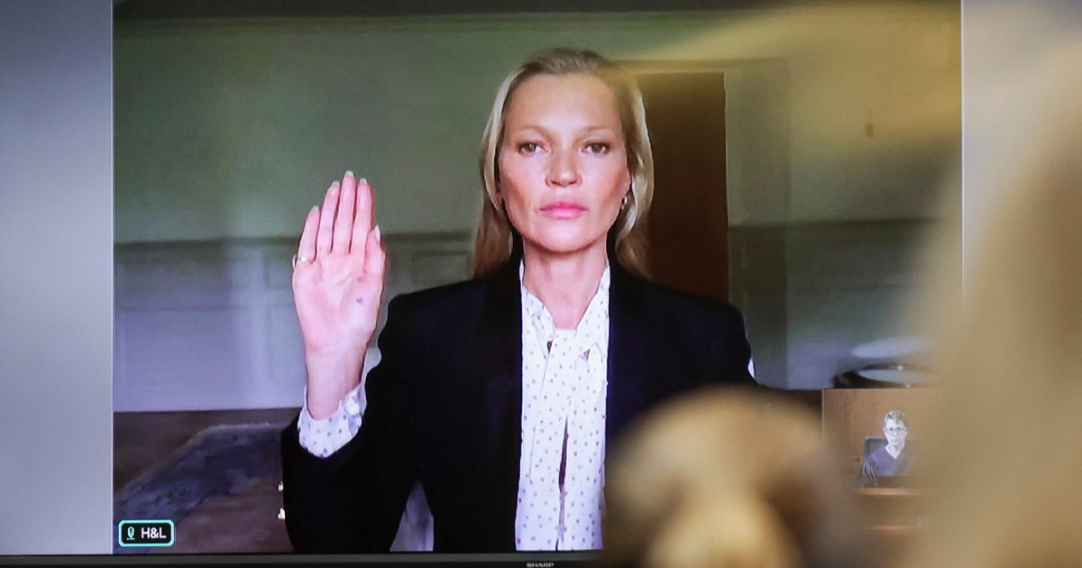 Kate Moss Denies Johnny Depp Pushed Her Down Stairs in Court Testimony