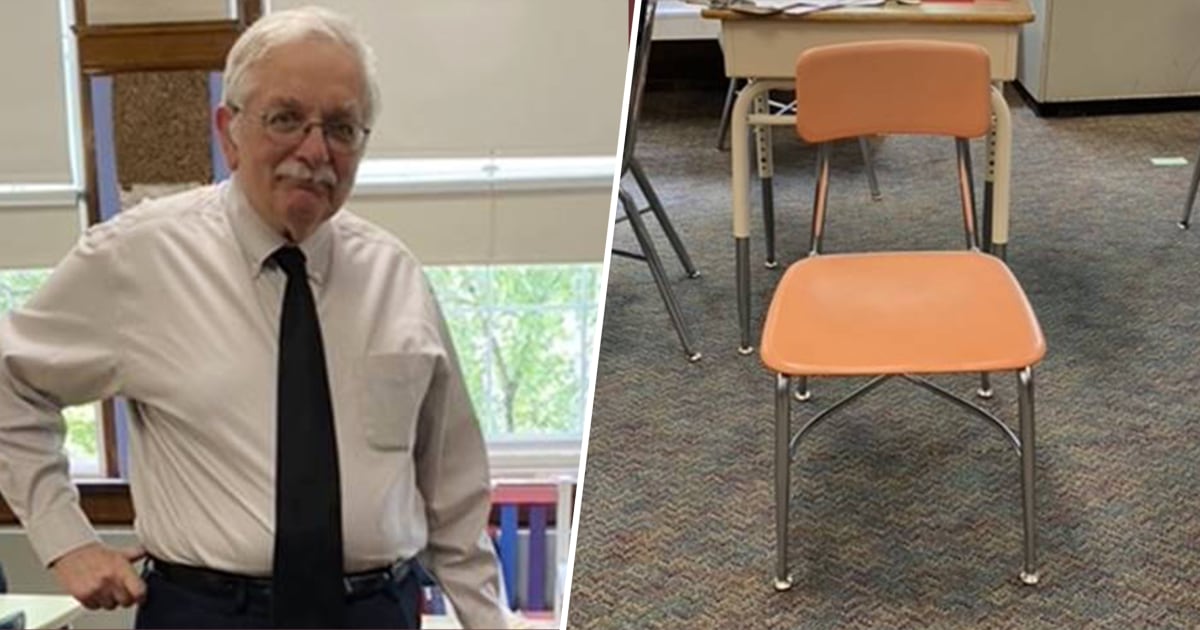 The reason one teacher has kept an empty chair in his classroom for 50 years