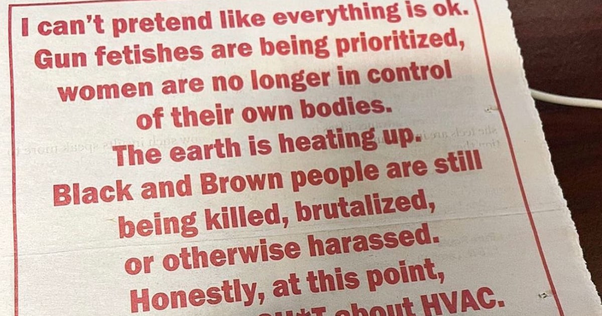 Blunt HVAC Ad Goes Viral For Social Justice Message Can t Pretend Like Everything Is Ok 