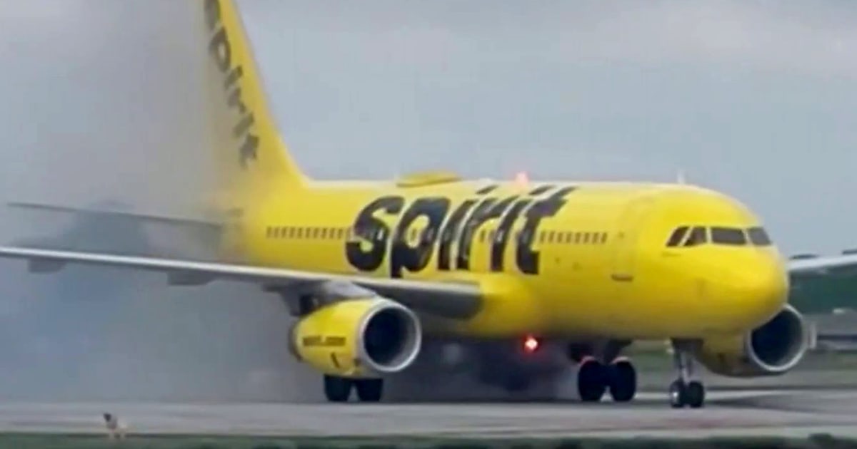 Spirit Airlines flight catches fire after landing at Atlanta airport ...