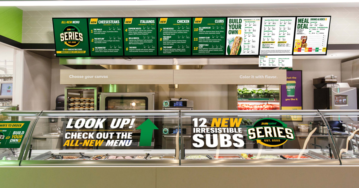 Subway unveils 'monumental updates' to entire core menu, 2021-07-07