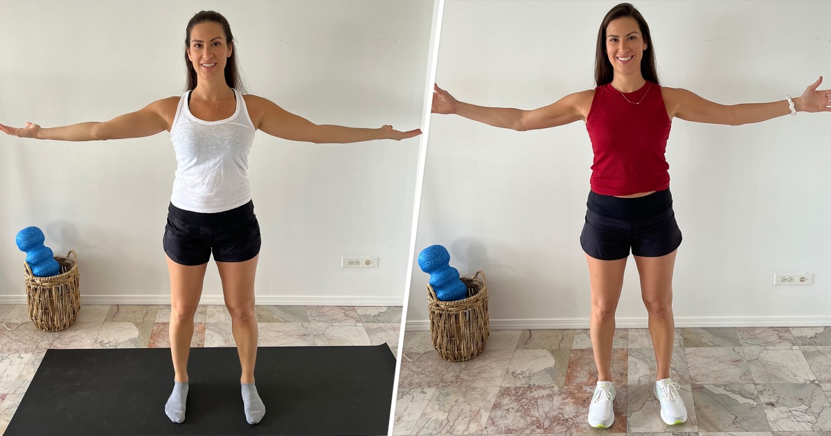 I tried a popular weightless arm workout and saw results in 2 weeks