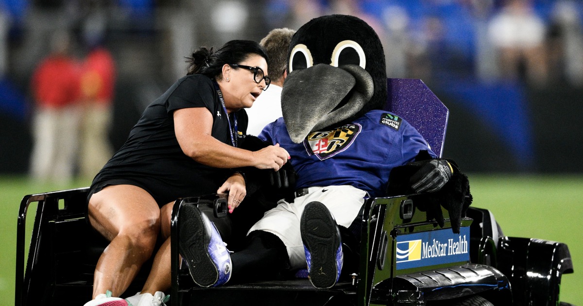 Ravens' mascot Poe, former YoUDee, voted fiercest mascot