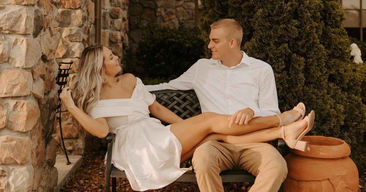 People thought this couple’s engagement photos were taken in Italy. They were at an Olive Garden