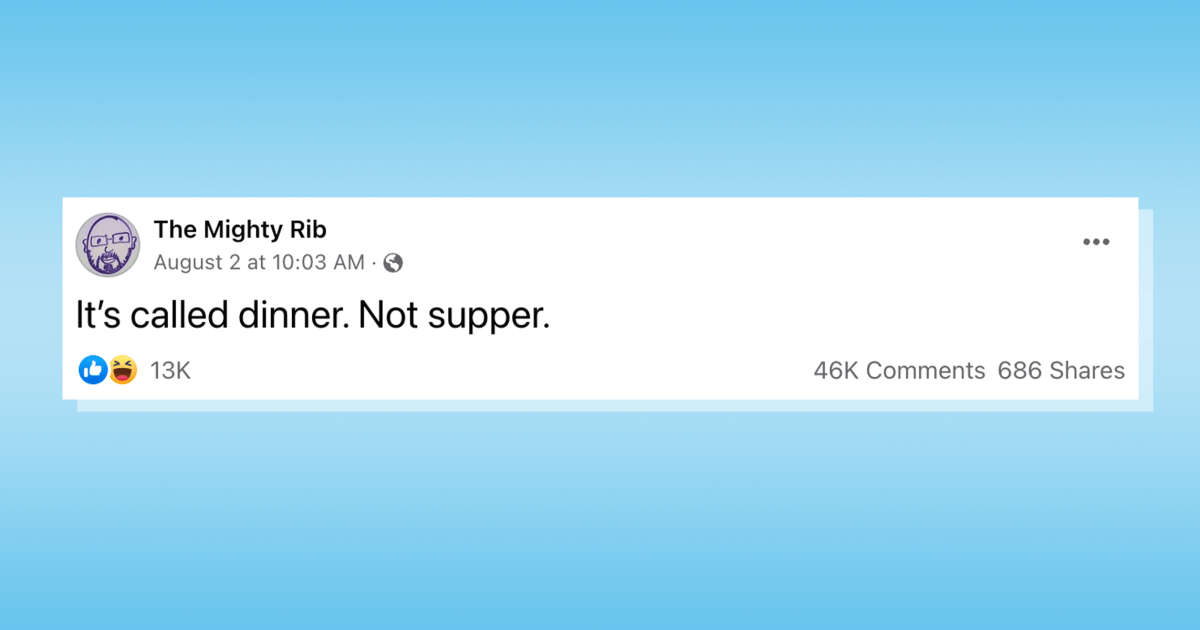 A food blogger said ‘It’s called dinner. Not supper.’ The responses got a little intense