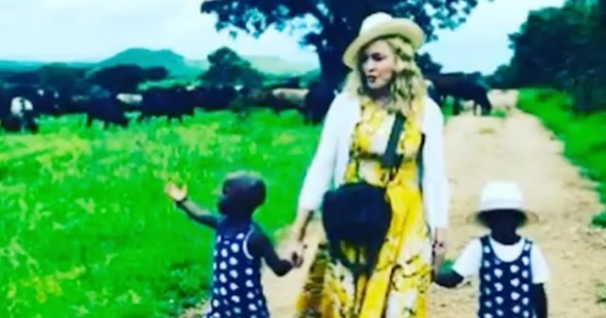 Madonna Sings In Car With Twins Stella & Estere Heading To Cabin