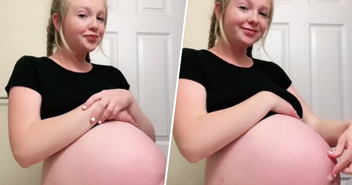 Pregnant Mom Shares Belly Deflating Trick On TikTok pic