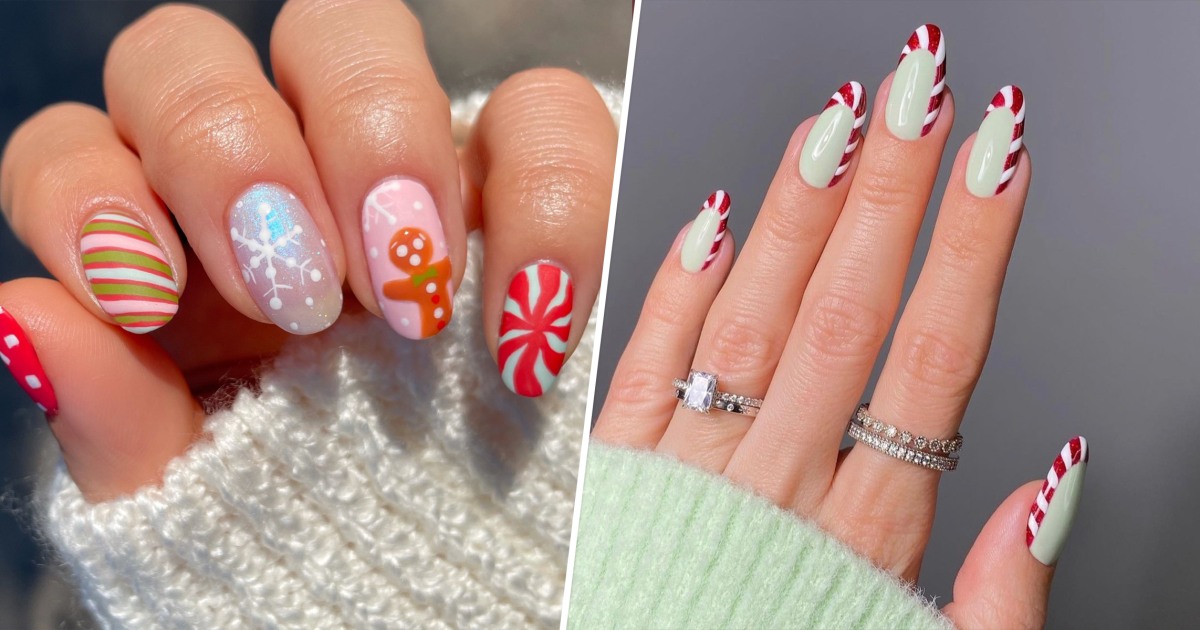 6. Cute and Simple Christmas Nail Designs - wide 6