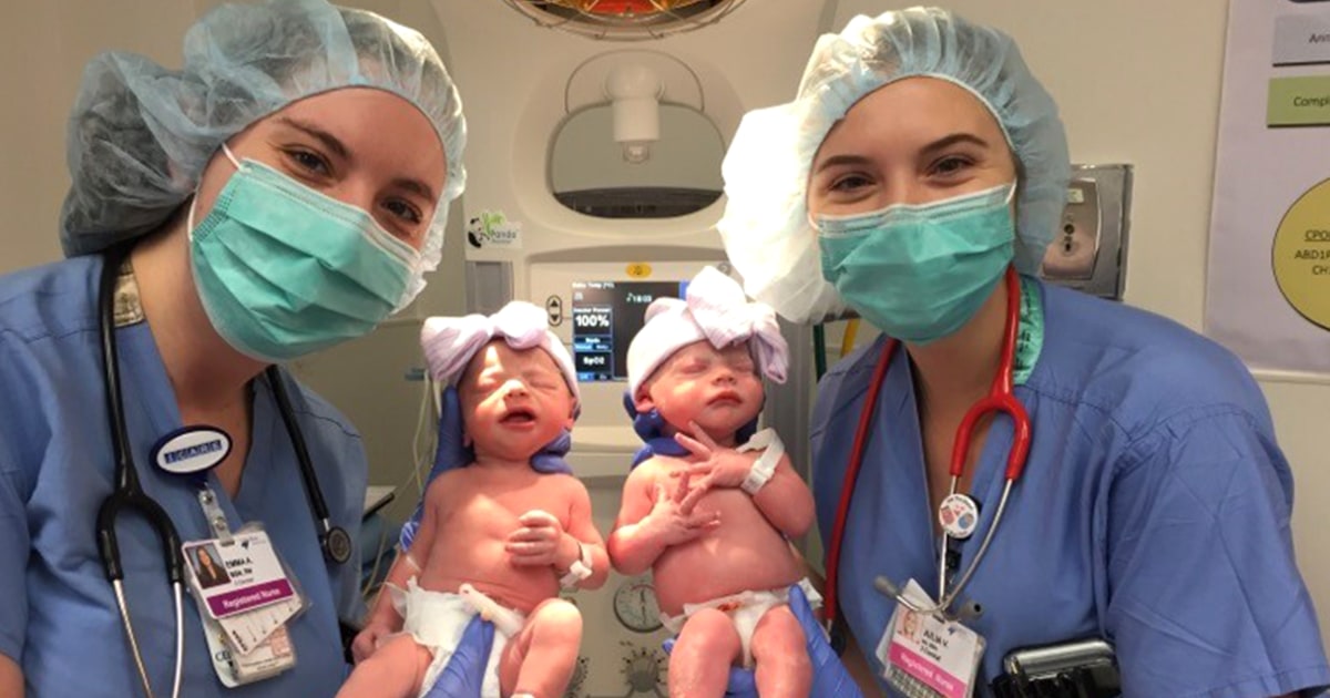 Mom Giving Birth To Twins Learns Her Nurses Have The Same Name As Her ...