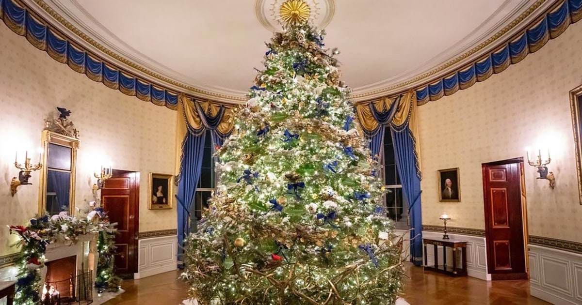 Jill Biden Unveils White House Christmas Decorations 2022