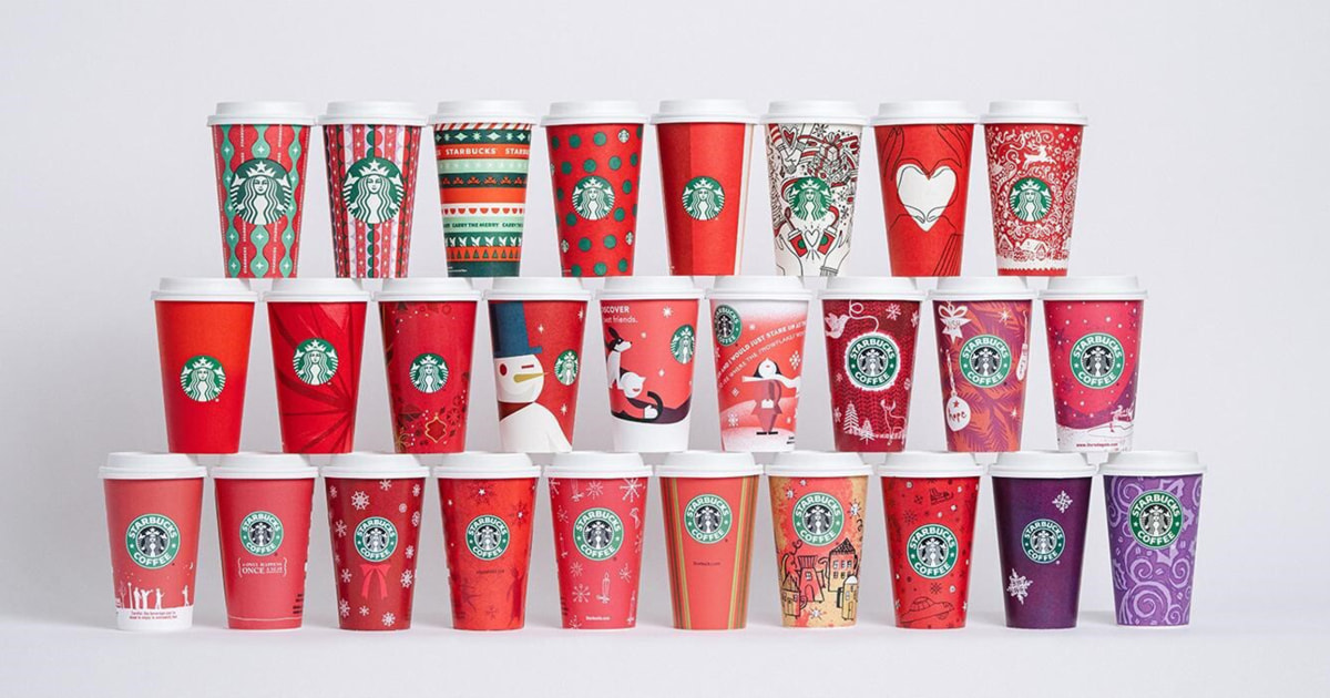 Starbucks unveils 2021 holiday cup design more than 50 days before Christmas  - ABC7 Los Angeles
